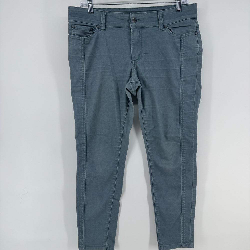 Prana Carlotta Crop Pants Gray W41180056 Low Rise Womens Size 8 / 29 (32x26.5)
